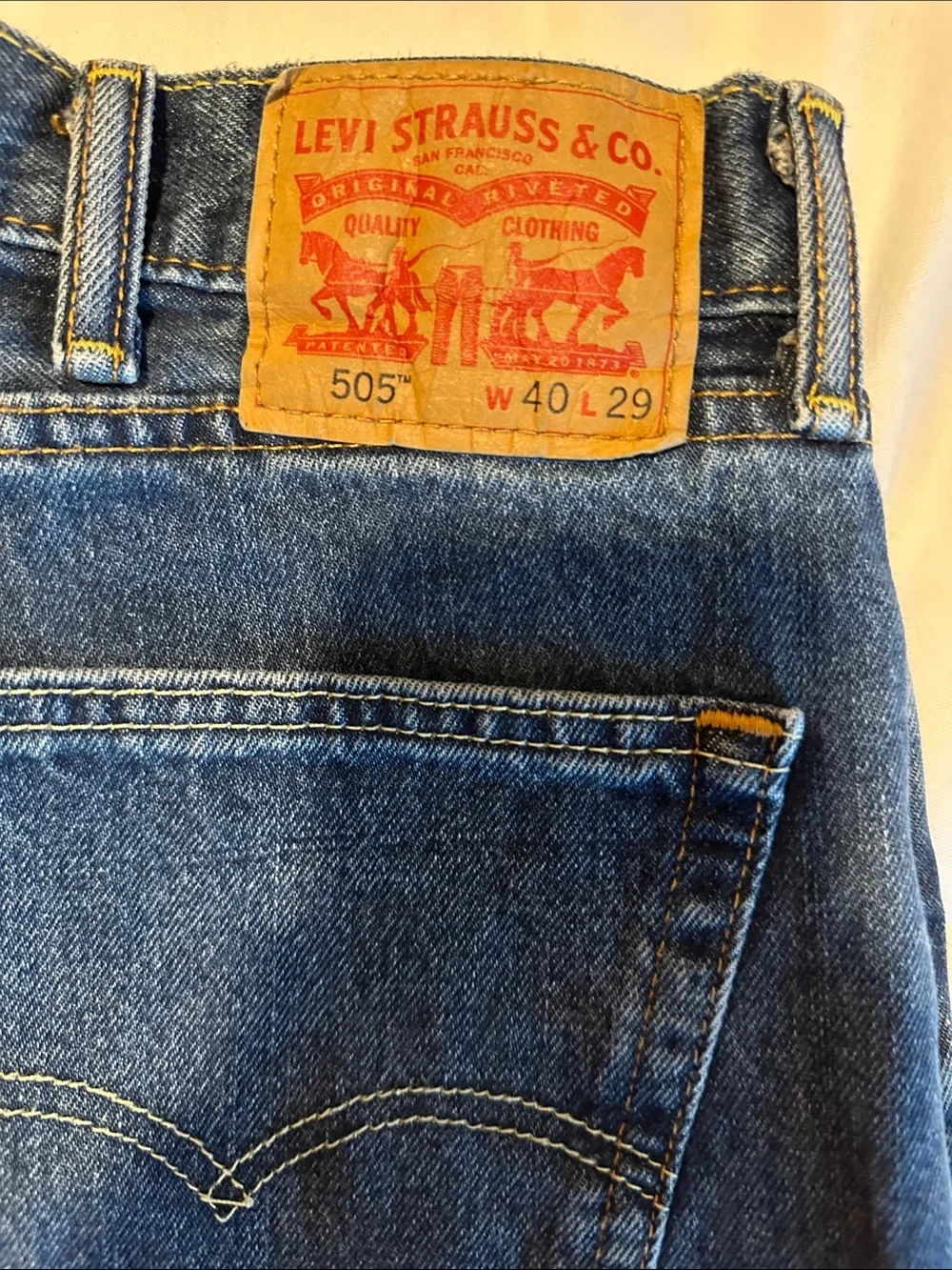 Classic Straight Fit Men’s Jeans in Dark Blue